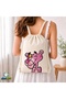 Pink Panther Drawstring Linen Bag C227