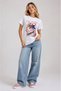 Manifest Powder Pink Design Printed T-Shirt - 3