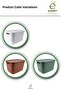Decorative Storage Box 3-Piece Organizer with Lid Bathroom Kitchen Organizer Multi-Purpose Box - 4
