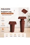 Brown Extendable Square Headed Hard Plastic Support Leg 13X20 cm Adjustable Furniture Leg - 3