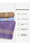 Grek 6 Pieces 70X140 cm Bath Towels Cotton Colorful Shower Towel Set - 2
