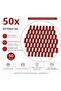 50-Piece Plexiglass Necklace Stand Transparent Red - Jewelry Organizer - Jewelry Storage