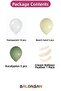 Eucalyptus Sand Beige Transparent Cream Balloon Feather Themed Balloon Bundle 20 Pieces - 2