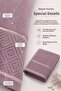 Hand and Face Towel 50X90 cm Partial Velvet Jacquard Nova - 2