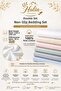 Ranforce Non-Elastic Sheet Set Double Size Raw Cotton Pillowcase Included 4 Corner Apara Stitched 220*240 cm - 3