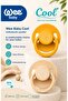 Cool Round Soft Tip Silicone Pacifier Set of 2 0-6 Months (Mustard/Cream)