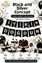 Happy Birthday Pennant Ornament Lettering Stringed Birthday Party Decoration Banner Silver