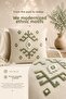 Modern Tufting Punch Embroidered Linen Blend Throw Pillow Cover Set Living Room Decor (43 X 43 cm) - 2