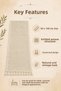 Vintage Knitted Runner with Tassels Natural Bohemian Tablecloth Decorative Table and Console Runner - 3