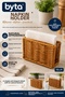 Rattan Look Napkin Holder 13X9 cm Desktop Napkin Organizer Wicker Look