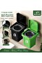 Ashtray with Lid, Wall-Mounted, Stainless Steel Container, Balcony, Kitchen, Office, Cafe Use, 1Pc