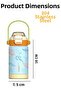 360 ml Children's Thermos Bottle with Double Drinking Straw / Without Straw and Carrying Handle - 3