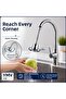 360 Degree Swivel Kitchen Faucet Head Flexible Turbo Flex Pressure-Saving 2-Function Sink Spout - 4