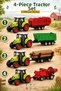 4-Piece Toy Tractor Set with Trailer Farm Agricultural Vehicles Children's Toy Tractor Set