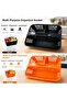 Multi-Purpose Organizer Basket with Handles and Compartments |   Kitchen, Bathroom, Detergent and Cleaning Organizer - 3