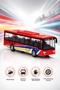 Pull and Drop Mechanism Metal Body Red City Bus - Realistic Design Toy Car (15 cm)