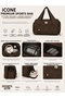 Unisex Sports and Yoga Bag – Multi-Pocket, Shoe Compartment, Rubber Detail, Zippered Front Pocket, Brown Sports Bag - 6