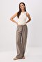 Haki Modal Beli Lastikli Wideleg Geniş Paça Pantolon TWOSS26PL00105