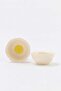 Set of 2 Flower Shaped Ceramic Bowls White Tphss26Tbk00031 - 5