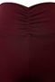 Burgundy Shirring Detailed Knitted Sports Shorts/Short Leggings Thmss26Ty00015 - 7
