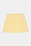 Yellow Reflector Printed 2 Layer Inside Shorts Pocketed Tennis Knitted Sports Shorts Skirt Thmss23Sr00013 - 6