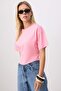 Pink Knitted T-Shirt Tedss24Ts00008