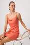 Orange Degaje Collar A-Line/A-Line Form Short / Mini Woven Dress Twoss26El01085 - 2