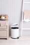 Retro 5 Lt White Trash Can with Shock Absorber Lid Tphss26Ckv00001