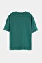 Dark Green Oversize/Relaxed Fit Embossed Printed T-Shirt Tmnss26Ts00084 - 7