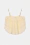 Yellow Beaded Strap Detailed Layered Flounce Blouse Tdrss26Bz00125 - 7
