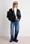 Black Regular Fit Faux Leather Biker Slim Jacket Coat Twoaw26Mo00003 - 2
