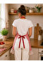 مريلة مطبخ بتصميم مكشكش أحمر من Ays Home - 3