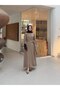 Asymmetrical Side Tie Ayrobin Fabric Dress - 2