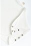 Long Sleeve Adjustable Snap Fastener White Organic Cotton Planet Gusto - 4