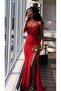 Asra Tulle Detail Sparkling Sleeveless Evening Dress Red 583195