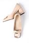 Nude Color Women's Heeled Shoes - 8