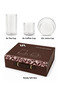 24 Pcs Tea & Coffee Serving Set – Double-Wall Glass Design with Tinted Inner Cup & Clear Saucer - 2