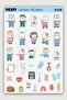 Kawaii Style Cute Animals Nurse Themed Sticker Set - 34 Pieces Label Stickers - 2