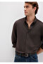 Black Brown Shirt Slim Fit / Slim Fit 0211908-70219