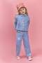 100% Cotton Heart Patched Trousers for Baby Girl H0368A526Sm - 2