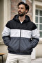 Men's Comfort Fit Patterned Loose Fit Smoked Raincoat & Windbreaker