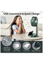 Super Foldable & Retractable Table Fan – USB Rechargeable | 3 Speeds | Low Noise | Built-in LED - 7