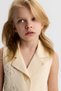 Nk girl's floral embroidered linen skirt set, ages 4-8, cream - 2