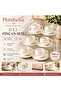 6-Person Daisy White Porcelain Cup Set Cup Set