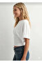 Waist-Fitted Wide-Sleeved Natural Blouse White - 2