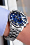 Bezel Model Men's Wristwatch 3 Atm Water Resistant Navy Blue Color Steel Band Dker2032C1