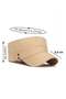 Men's Denim Fidel Castro Cap with Eyelet Detail - Khaki - 7