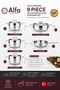 9 Piece Cookware Set Stainless Steel 18/10 pro | Induction Ready Pots and Pans | Professional Kitchen Set | Durable Cooking Set | Made in Türkiye - 4