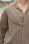 Mink Relaxed Fit Men's Linen Shirt and Trousers Set E7327 - 3
