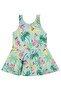 Flamingo Printed Swimsuit for Ages 2-12 - Green - 2